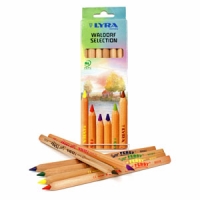 LYRA - super ferby pencils, unlacquered, waldorf selection 6pk